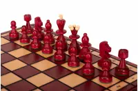 SZACHY PEREŁKA średnia (36x36 cm) kolor wiśniowy